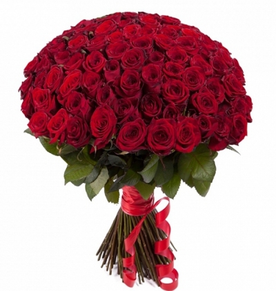 Belek Florist  101 Stück roter Rosenstrauß