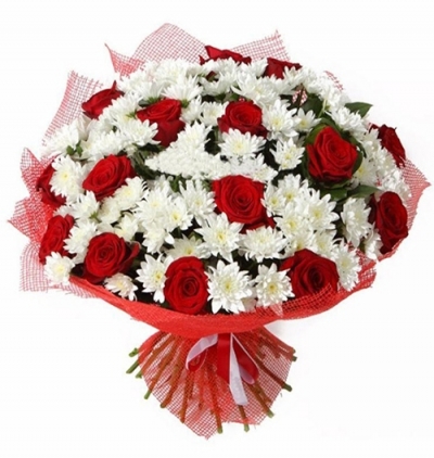  Belek  Flower Order  Chrysanthemum And Rose Bouquet